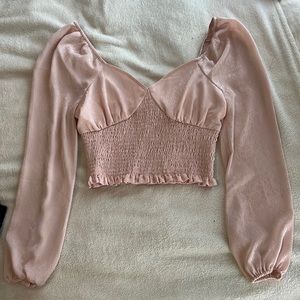 Pink Smocked Top